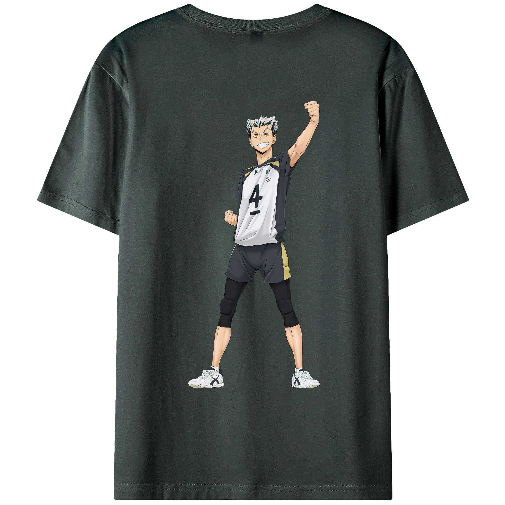 （画像用） ハイキュー!! Haikyu!! 綿100％ メンズ半袖Tシャツ（バックプリント） 通気性
